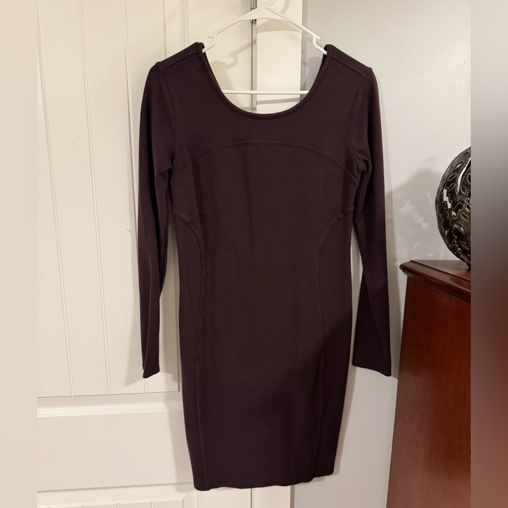 Athleta Deep Purple Long Sleeve Dress